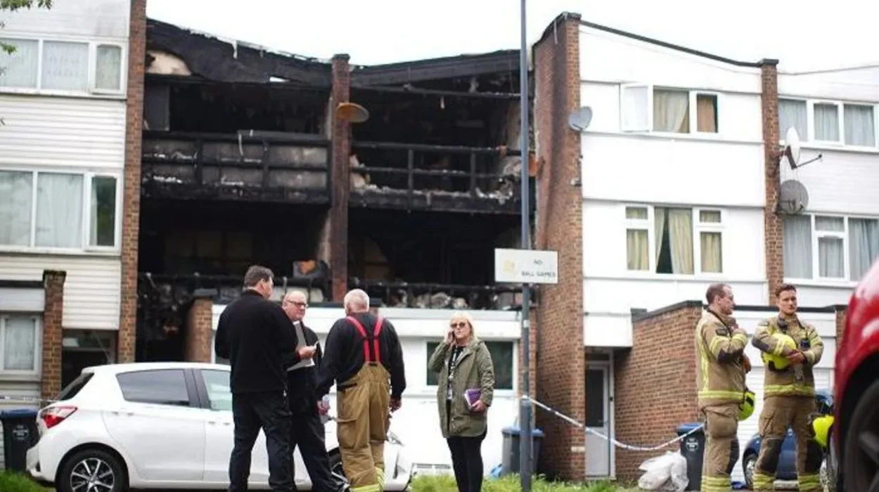 Three boys, woman die in London house fire