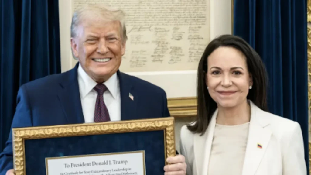 Trump confirms retaining Machado’s nobel peace prize after personal donation offer