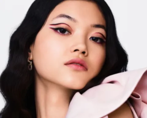 Try a swoop of eye colour for a dramatic look