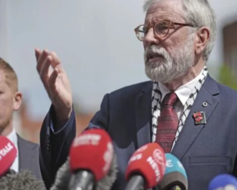 Gerry Adams wins BBC libel case over spy murder claim