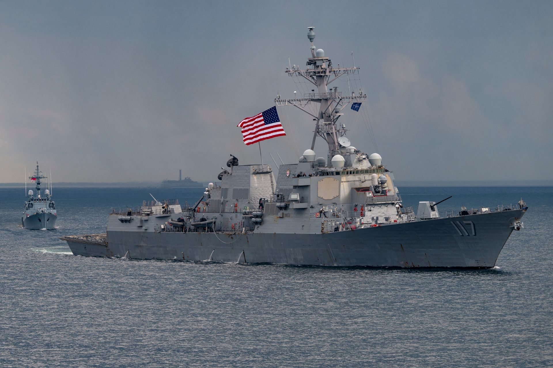 Mediterranean military strike missile launch targeting warship