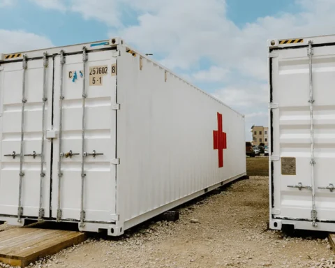 Strait of Hormuz shipping route under Iran humanitarian policy transit