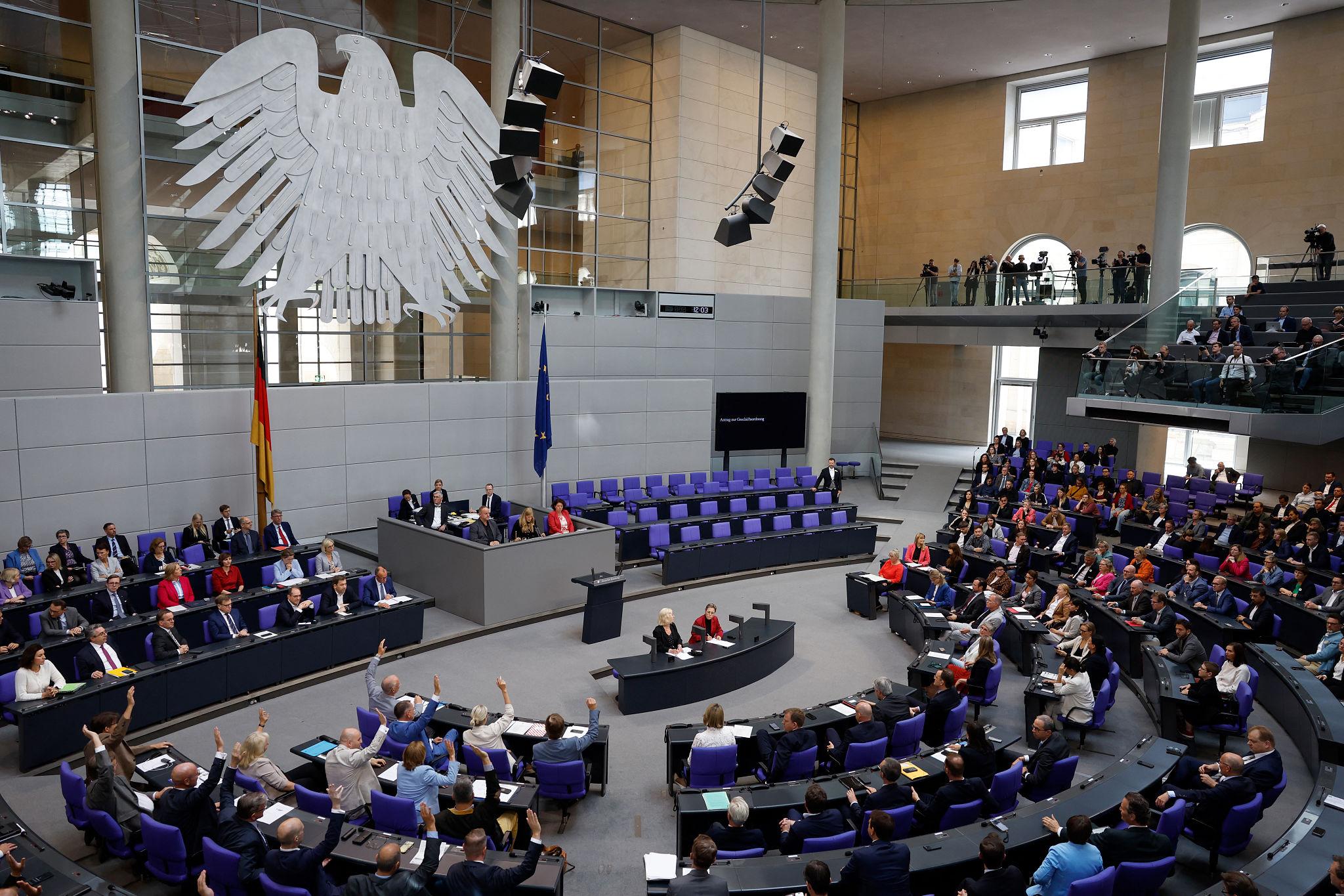 Germany digital policy announcement at Berlin government press conference