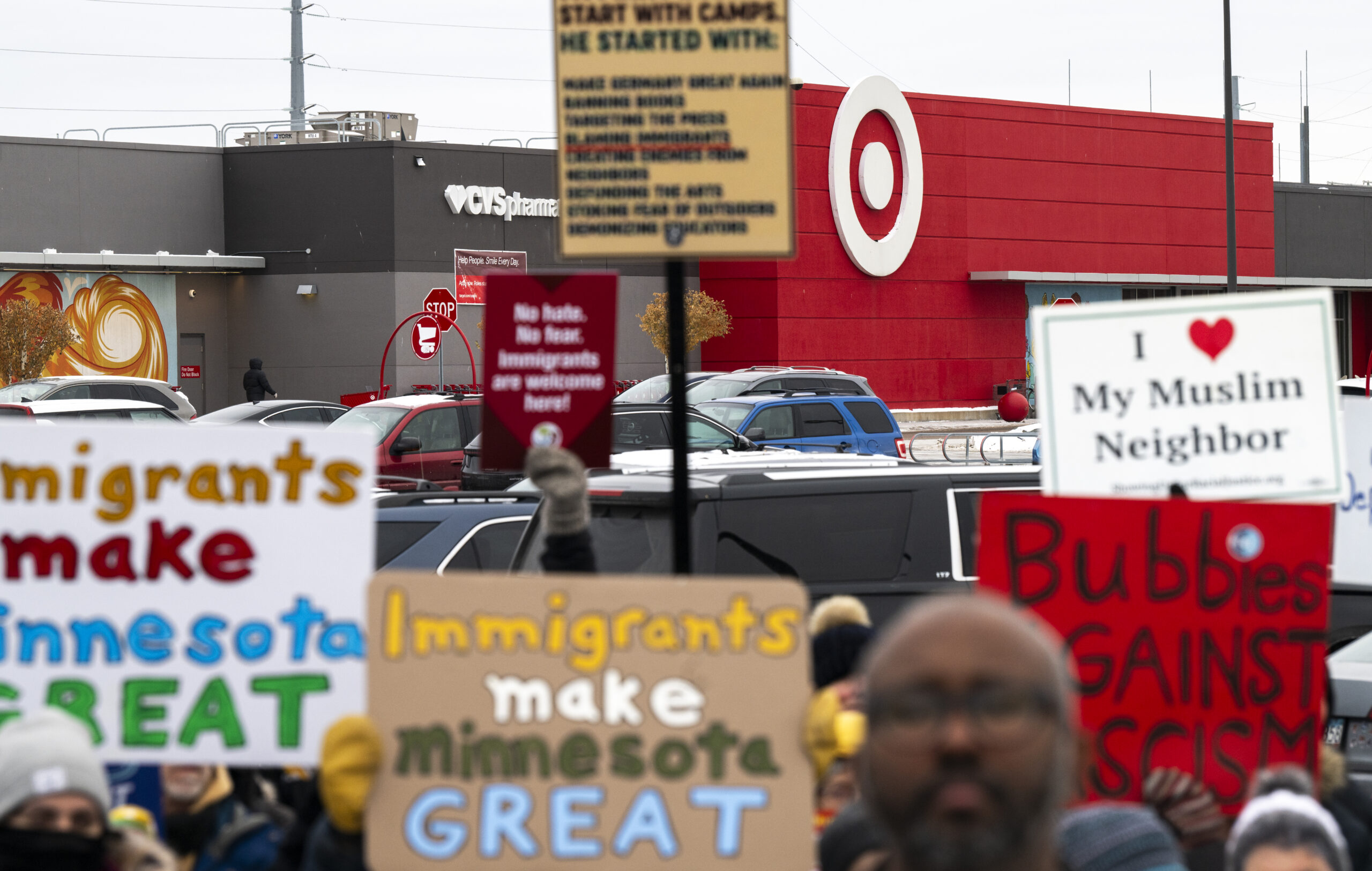 Community rally opposing ICE Minnesota actions in Minneapolis