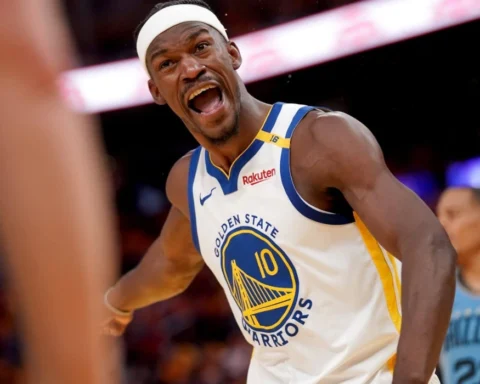 Warriors win 135-112 over Heat after Jimmy Butler III's knee exit