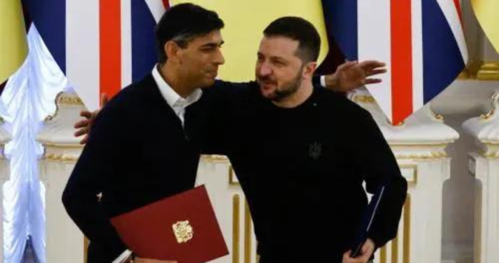 UK PM Sunak Stands with Ukraine as Free World Unites on Russian Conflict Anniversary