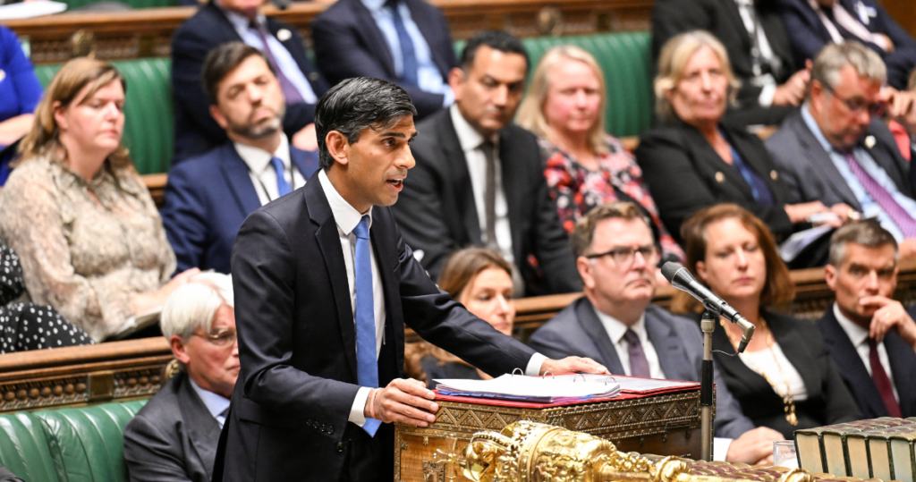 Prime Minister Rishi Sunak Faces Scrutiny Over UK’s Position on Gaza Ceasefire Resolution During PMQs