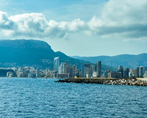 Beirut skyline during Israel Lebanon conflict tensions in Lebanon 2026