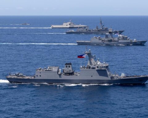 South China Sea security strengthened by coast guard vessels near shoal