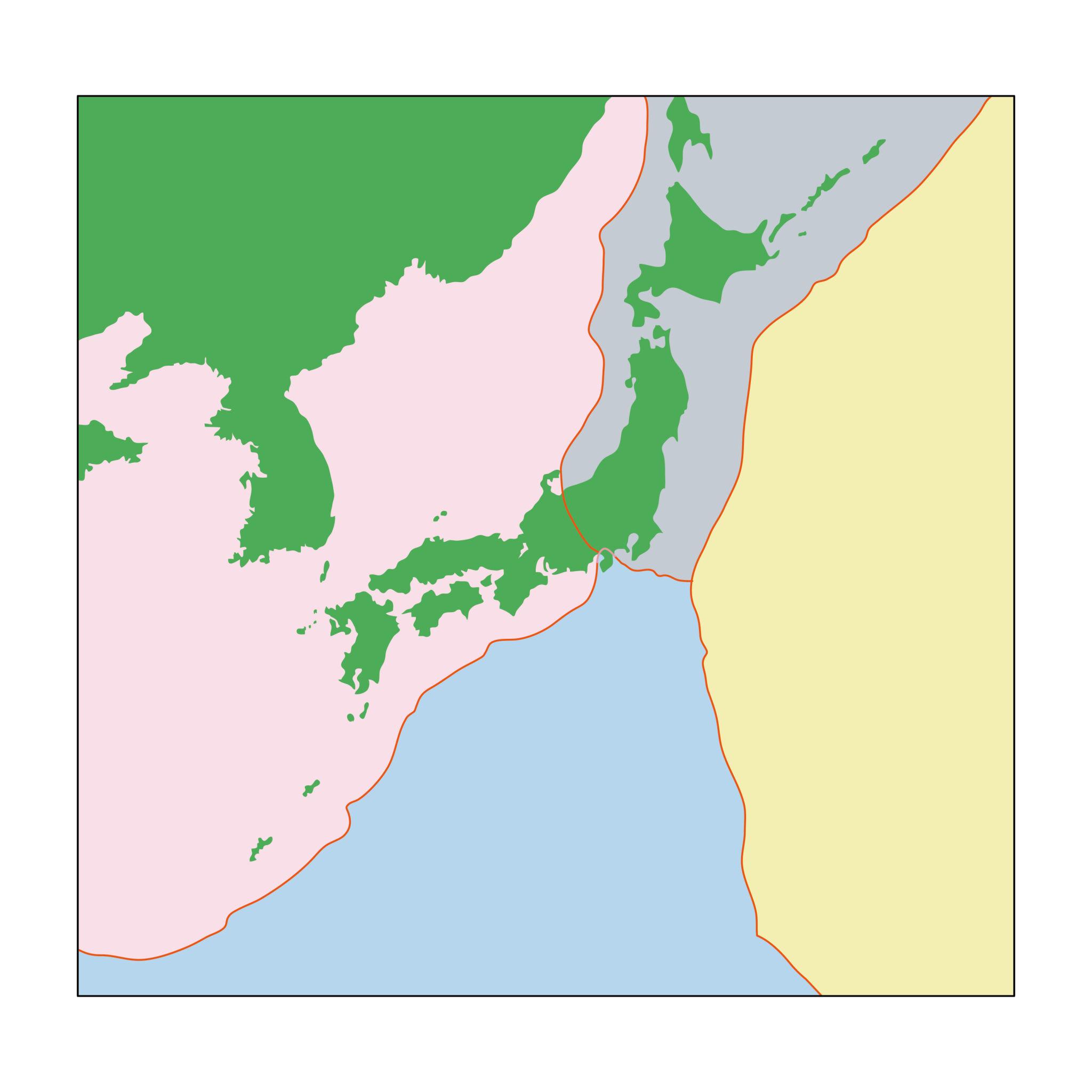 Seismic Activity in Japan along Pacific tectonic plate boundaries