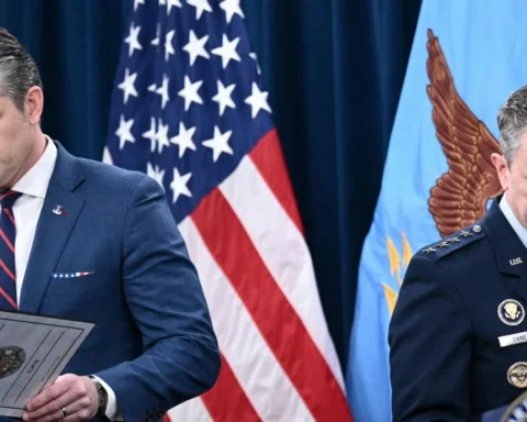 Pentagon briefing in Washington 2026 at Department of Defense