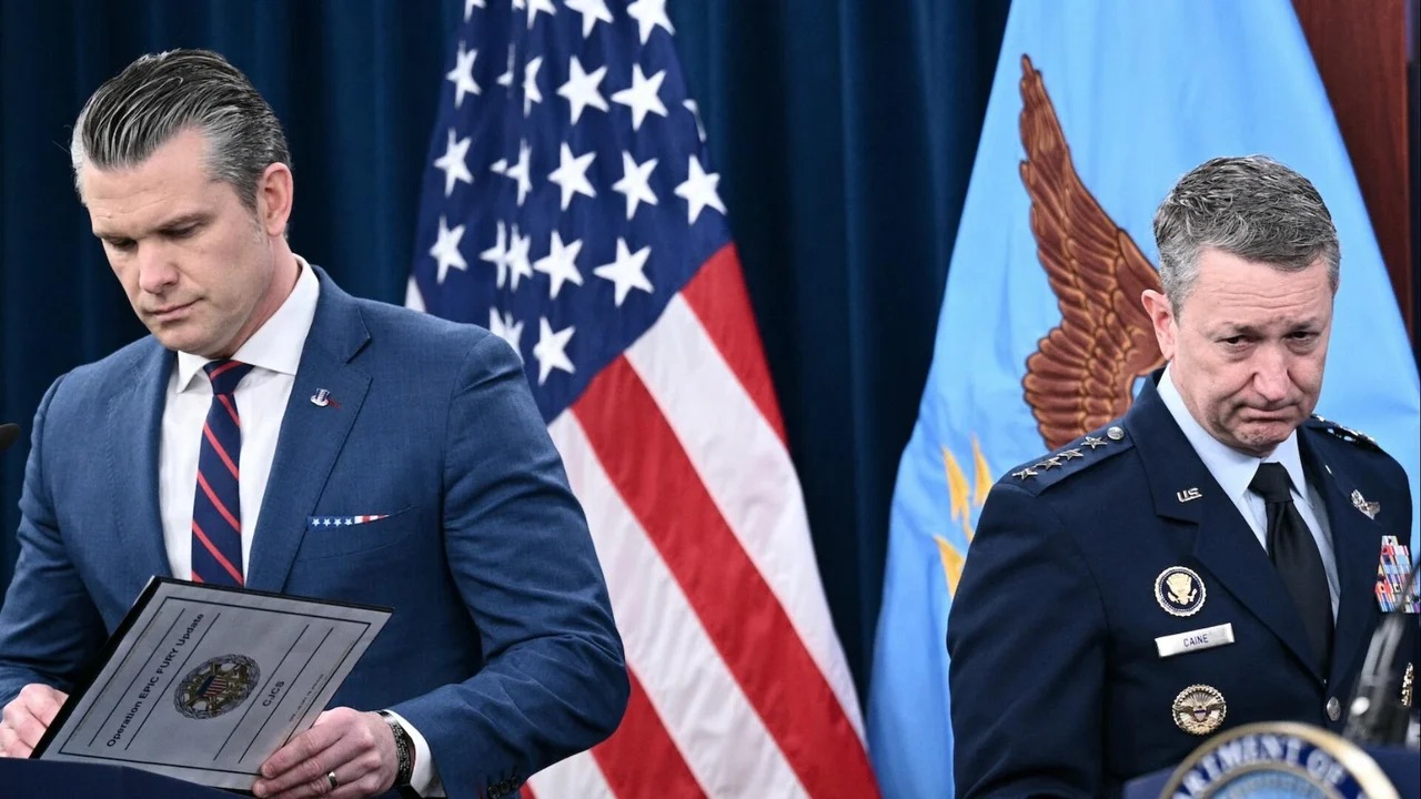 Pentagon briefing in Washington 2026 at Department of Defense