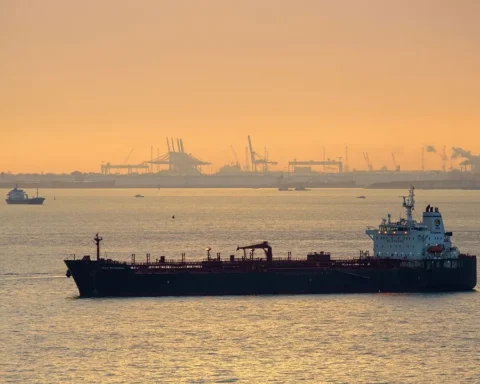 Oil tankers navigating Strait of Hormuz amid maritime security escalation concerns