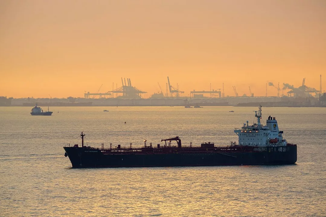 Oil tankers navigating Strait of Hormuz amid maritime security escalation concerns