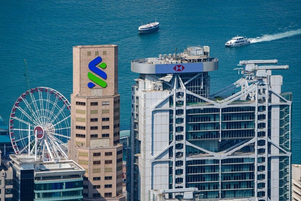 AI job cuts announcement at Standard Chartered headquarters in Hong Kong 2026