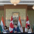India and Canada flags symbolizing India Canada bilateral trade partnership
