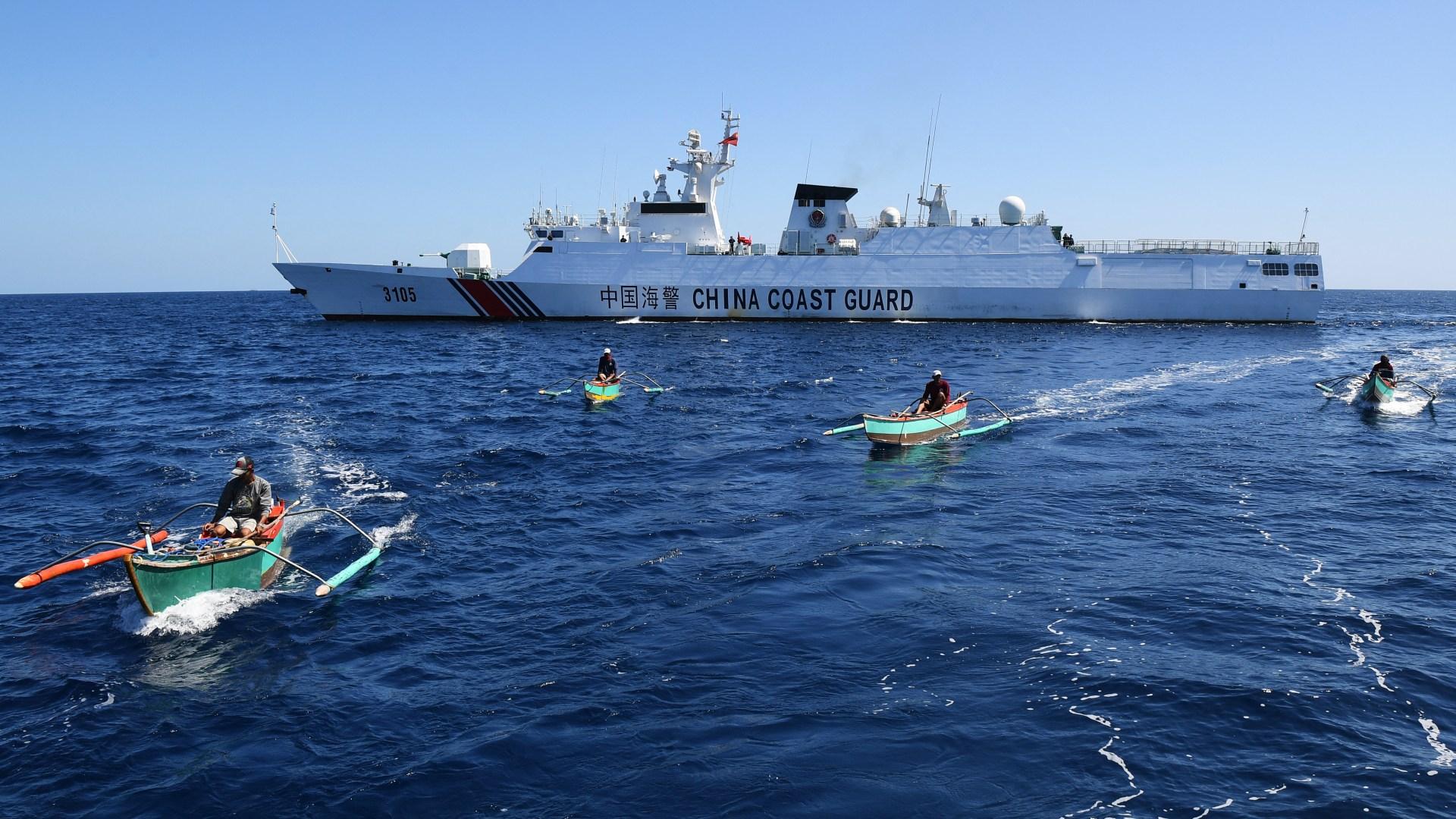 South China Sea Security Tensions Rise as China Blocks Shoal Access 3 South China Sea security highlighted by patrol ships in disputed waters
