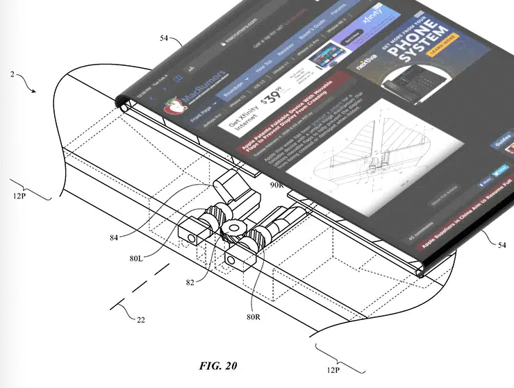 Apple foldable phone flexible display