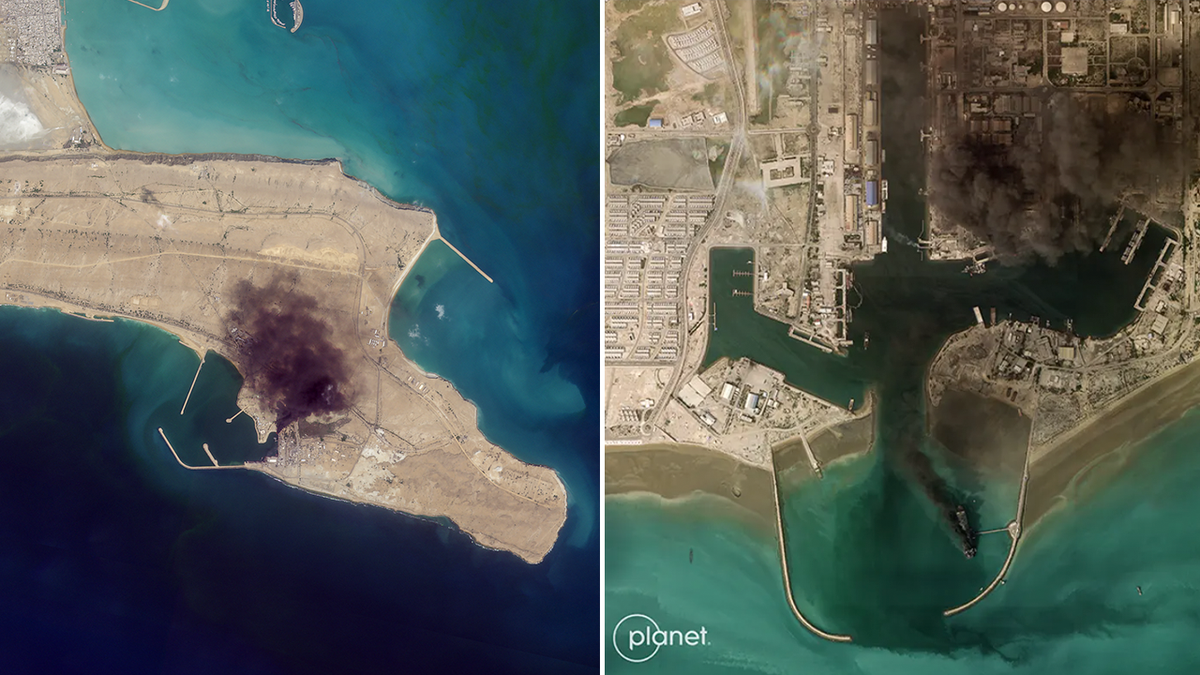 Satellite Images Iran Strikes Reveal Major Base Damage – Tehran 2026 3 Infrared view highlighting heat signatures in satellite images Iran strikes