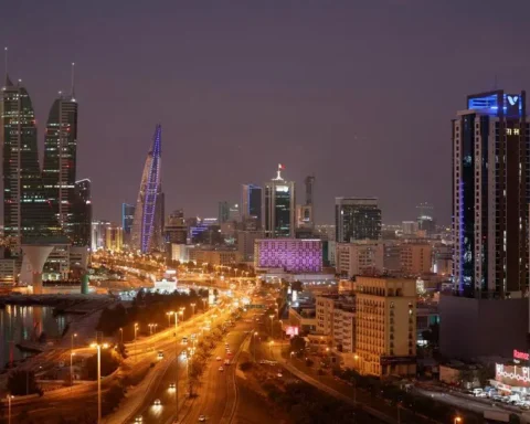 Bahrain civil defense responding during Bahrain shelter warning