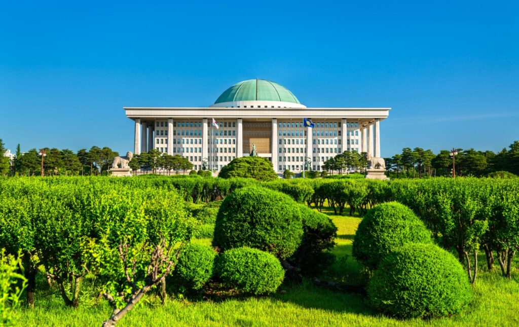 Diplomatic meeting highlighting South Korea US trade relations and economic partnership