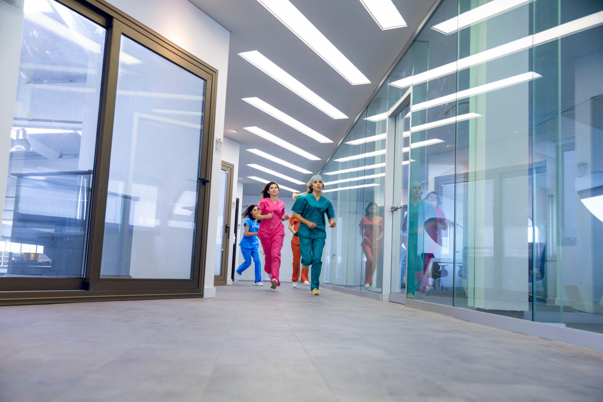 Ukraine hospital emergency update at Kyiv hospital entrance treating shooting victims