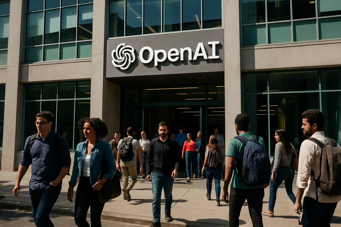OpenAI valuation growth highlighted with company headquarters in San Francisco 2026