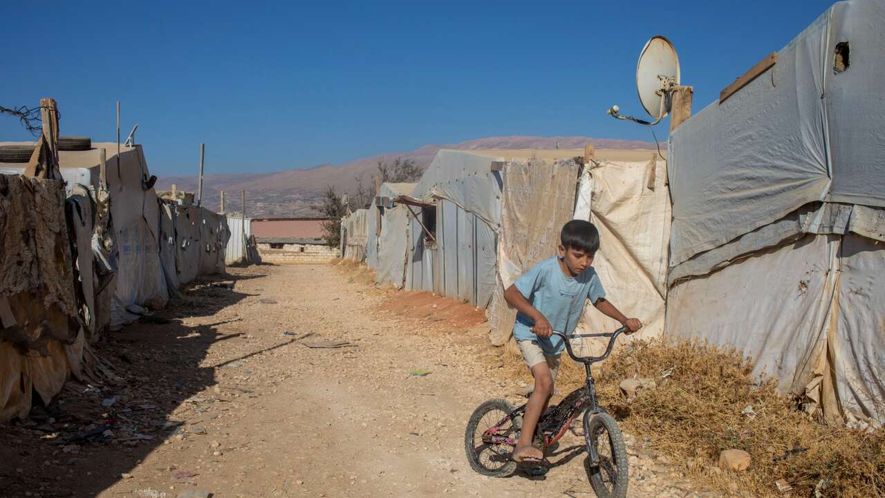 Middle East humanitarian crisis refugee camp living conditions Lebanon