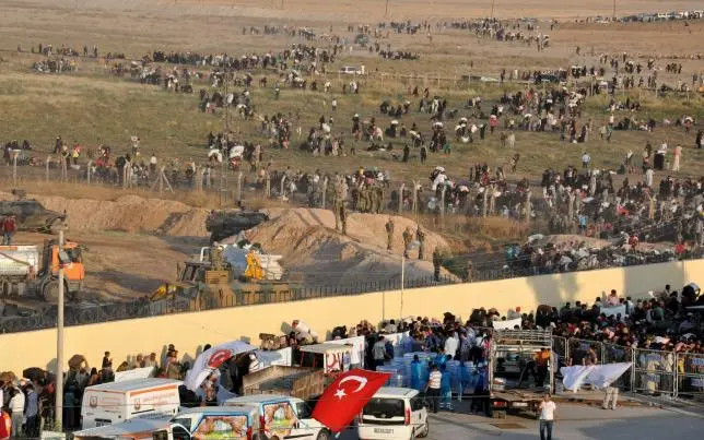 Border Region Hosts Cross Border Demonstration Near Frontier 1 Cross border demonstration held near the Turkiye Syria frontier