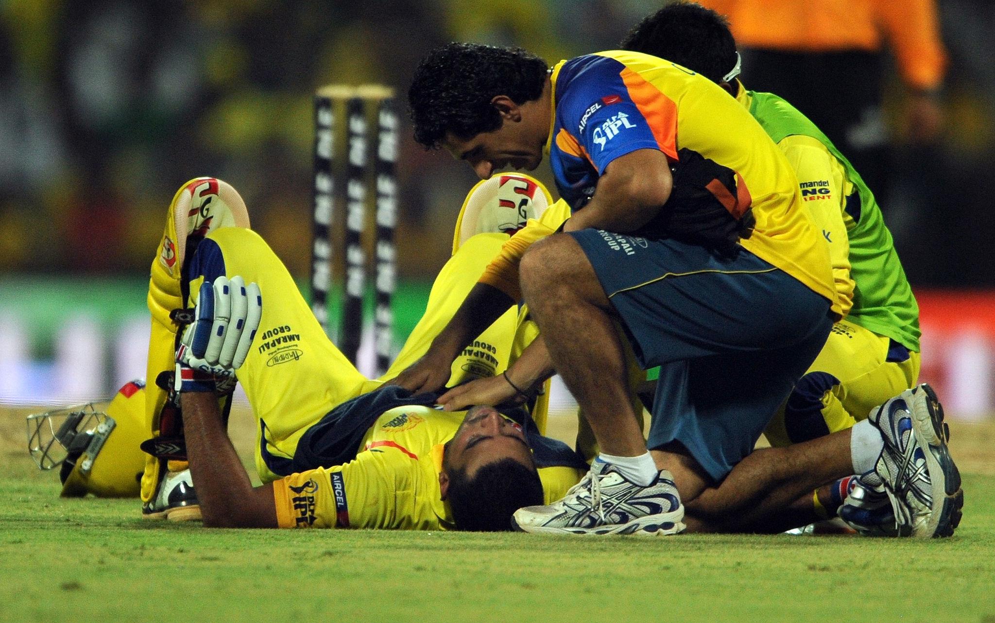 IPL Player Injuries Impact Deepens Chennai Crisis After Key Setback 3 IPL player injuries impact during Chennai match showing player leaving field injured