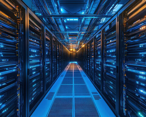 AI server racks supporting cloud computing growth infrastructure