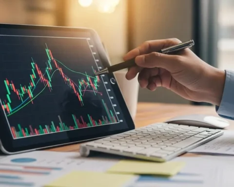 UK financial services market activity reflected in London skyline 2026