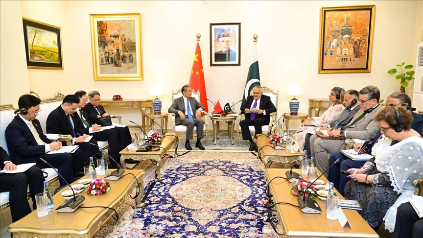 Pakistan China strategic talks diplomacy handshake officials