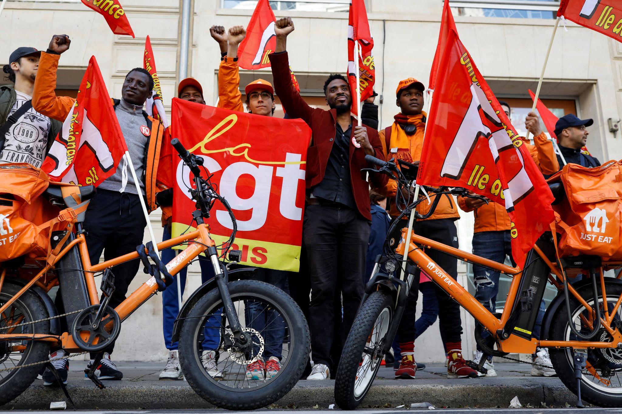 Platform Workers Rights Debate Grows in Europe 1 Platform workers rights protest in France highlighting labor demands in 2026