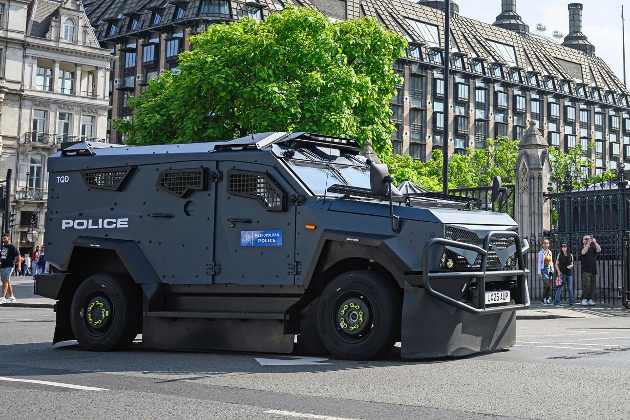 UK counterterrorism update showing police patrols in central London 2026