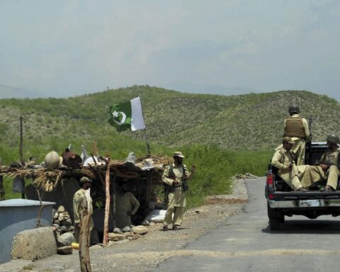 Pakistan Afghanistan border tension military checkpoint in mountainous region